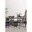 Gartenmöbel-Set Break und Peking – Große Outdoor-Essgruppe Aluminium und Aintwood-Holzoptik mit Peking-Stühlen