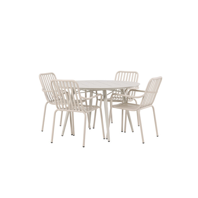 Gartenmöbel-Set Lina & Peking – Premium Outdoor-Gartengarnitur aus Aluminium, wetterfest und langlebig