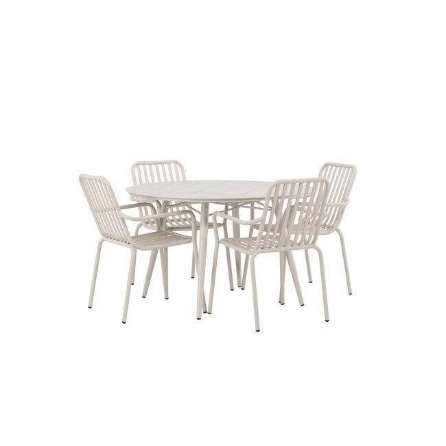 Gartenmöbel-Set Lina & Peking – Premium Outdoor-Gartengarnitur aus Aluminium, wetterfest und langlebig