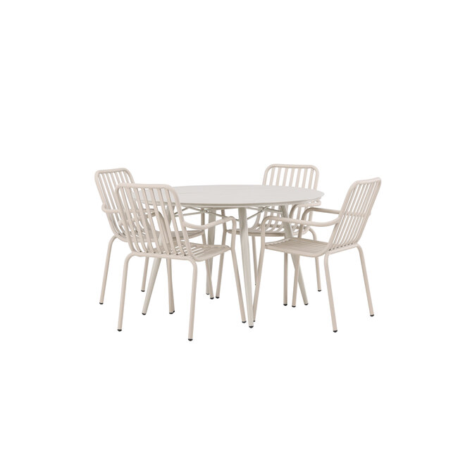 Gartenmöbel-Set Lina & Peking – Premium Outdoor-Gartengarnitur aus Aluminium, wetterfest und langlebig