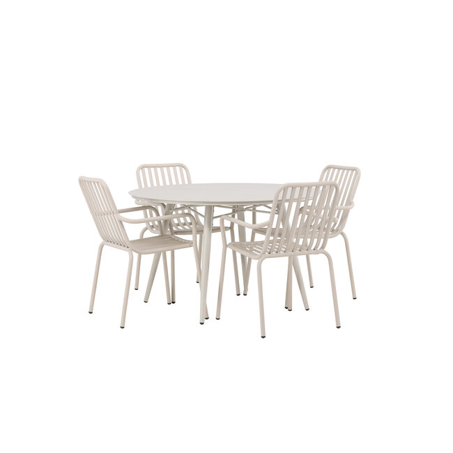 Gartenmöbel-Set Lina & Peking – Premium Outdoor-Gartengarnitur aus Aluminium, wetterfest und langlebig