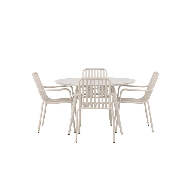 Gartenmöbel-Set Lina & Peking – Premium Outdoor-Gartengarnitur aus Aluminium, wetterfest und langlebig