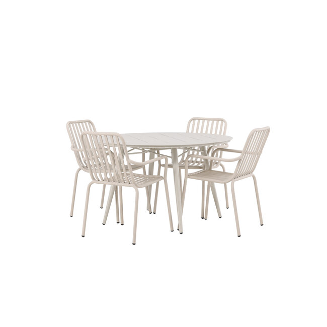 Gartenmöbel-Set Lina & Peking – Premium Outdoor-Gartengarnitur aus Aluminium, wetterfest und langlebig