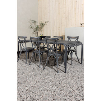 Venture Home Gartenmöbel-Set Borneo & Peking – Aluminium Essgruppe Outdoor modern