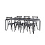 Gartenmöbel-Set Borneo & Peking – Wetterfeste Outdoor-Essgruppe aus Aluminium mit Peking-Stühlen