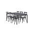 Gartenmöbel-Set Borneo & Peking – Wetterfeste Outdoor-Essgruppe aus Aluminium mit Peking-Stühlen