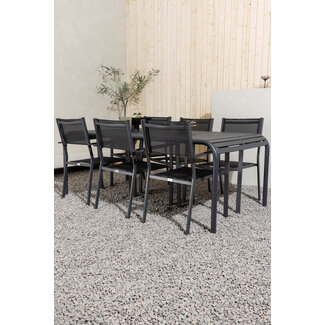 Venture Home Gartenmöbel-Set Borneo & Copacabana – Aluminium Essgruppe Outdoor