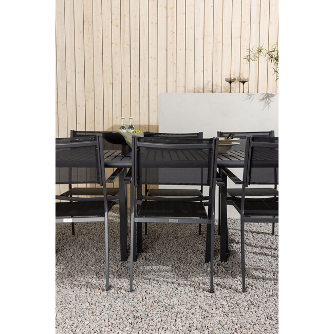 Gartenmöbel-Set Borneo und Copacabana – Wetterfeste Outdoor-Essgruppe aus Aluminium