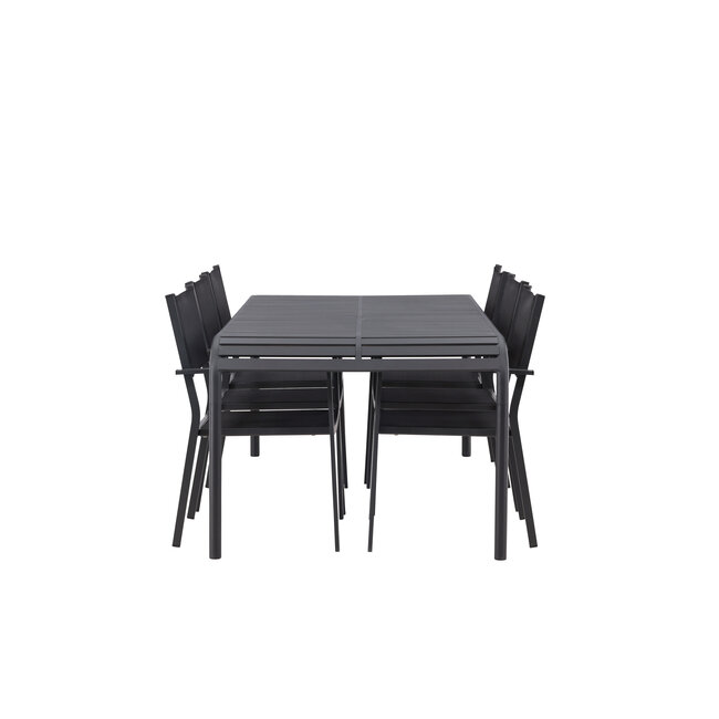 Gartenmöbel-Set Borneo und Copacabana – Wetterfeste Outdoor-Essgruppe aus Aluminium