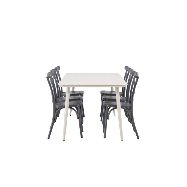 Gartenmöbel-Set Lina und Peking – Wetterfeste Outdoor-Essgruppe aus Aluminium