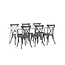 Gartenmöbel-Set Lina und Peking – Wetterfeste Outdoor-Essgruppe aus Aluminium