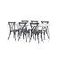 Gartenmöbel-Set Lina und Peking – Wetterfeste Outdoor-Essgruppe aus Aluminium