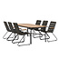 Gartenmöbel-Set Holmbeck & Bois – Wetterfeste Outdoor-Essgruppe aus Akazienholz und Stahl