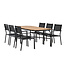 Gartenmöbel-Set Holmbeck und Copacabana – Outdoor-Essgruppe aus Akazienholz und Stahl