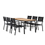 Gartenmöbel-Set Holmbeck und Copacabana – Outdoor-Essgruppe aus Akazienholz und Stahl