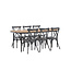 Gartenmöbel-Set Holmbeck & Peking – Outdoor-Essgruppe aus Akazienholz und Stahl