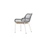Gartensessel Amora Grau – Outdoor-Relaxsessel 59×55 cm Teakholz, Stahl & Polyester