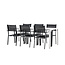 Gartenmöbel-Set Break & Copacabana – Tisch Aluminium Aintwood + Copacabana Stapelstühle Aluminium