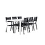 Gartenmöbel-Set Break & Copacabana – Tisch Aluminium Aintwood + Copacabana Stapelstühle Aluminium