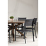 Gartenmöbel-Set Rosario & Copacabana – Runder Tisch Ø140 cm Akazienholz + Copacabana Stapelstühle Aluminium