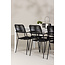 Gartenmöbel-Set Break & Lindos – Tisch Aluminium Aintwood + Lindos Armlehnstühle Rope
