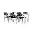 Gartenmöbel-Set Break & Lindos – Tisch Aluminium Aintwood + Lindos Armlehnstühle Rope