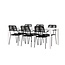 Gartenmöbel-Set Break & Lindos – Tisch Aluminium Aintwood + Lindos Armlehnstühle Rope