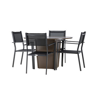 Venture Home Gartenmöbel-Set Santa Fe, Copacabana – Wetterfeste Essgruppe für den Garten