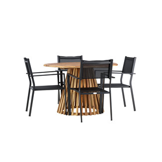 Venture Home Gartenmöbel-Set Lumpur, Copacabana – Wetterfeste Essgruppe für den Garten