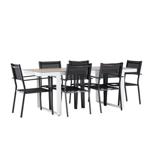 Venture Home Gartenmöbel-Set Merlo, Copacabana – Wetterfeste Essgruppe für den Garten