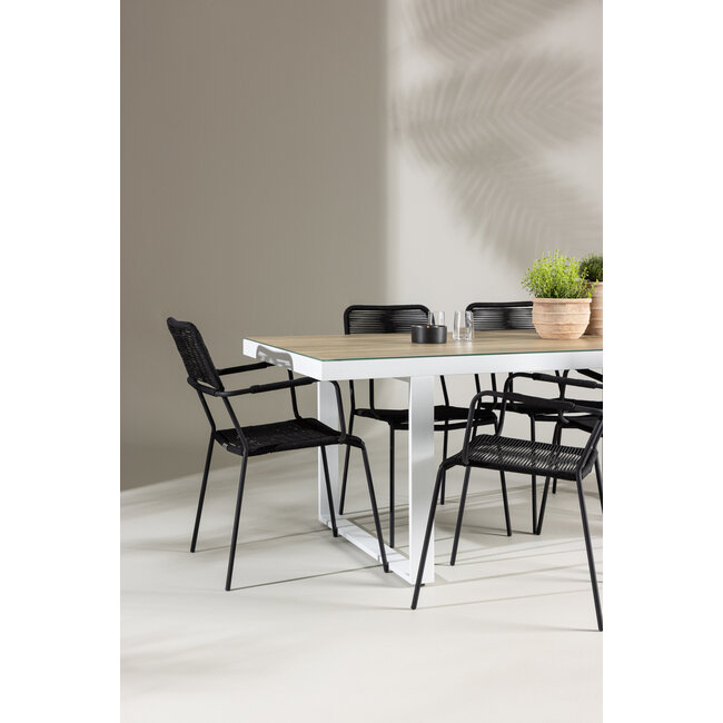 Gartenmöbel-Set Merlo, Lindos – Wetterfeste Essgruppe für den Garten