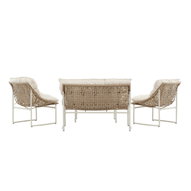 Lounge-Set Tina Beige – Moderne Outdoor-Lounge