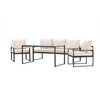 Venture Home Lounge-Set Catania Beige – Moderne Outdoor-Lounge