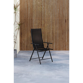 Venture Home Gartenstuhl Levanzo Schwarz – Bequemer Sitzkomfort für draußen