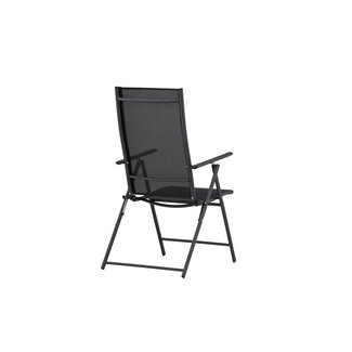 Venture Home Gartenstuhl Levanzo Schwarz – Bequemer Sitzkomfort für draußen