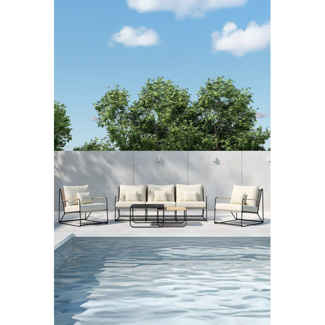 Lounge-Set Palazzo Beige – Moderne Outdoor-Lounge