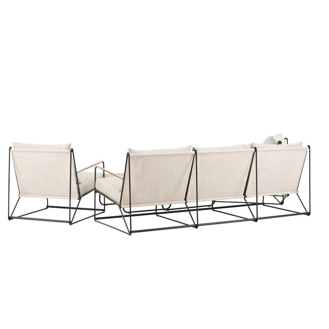Lounge-Set Palazzo Beige – Moderne Outdoor-Lounge