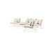 Palazzo Sofa Set Beige – Elegantes Outdoor Lounge Set mit Sofa, Sesseln & Tisch