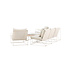 Palazzo Sofa Set Beige – Elegantes Outdoor Lounge Set mit Sofa, Sesseln & Tisch