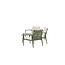 Lounge-Set Mazzaro Beige – Polyrattan Garten-Loungegarnitur 120×80 cm Stahl und Stoff