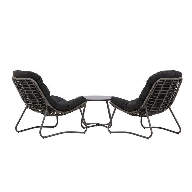 Lounge-Set Cala – Moderne Eleganz und Entspannung in Anthrazit