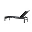 Gartenliege Massimo Schwarz – Outdoor-Sonnenliege 189×60 cm Stahl und Textilene