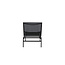 Gartenliege Massimo Schwarz – Outdoor-Sonnenliege 189×60 cm Stahl und Textilene