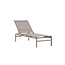 Gartenliege Massimo Beige – Outdoor-Sonnenliege 189×60 cm Stahl und Textilene