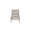 Gartenliege Massimo Beige – Outdoor-Sonnenliege 189×60 cm Stahl und Textilene
