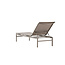 Gartenliege Massimo Beige – Outdoor-Sonnenliege 189×60 cm Stahl und Textilene
