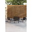 Lounge-Set Scopello Schwarz – Garten-Loungegarnitur Stahl und Textilene 110×71 cm