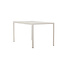 Gartentisch Mirko Beige – Outdoor-Esstisch 140×80 cm Aluminium und Polywood