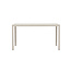 Gartentisch Mirko Beige – Outdoor-Esstisch 140×80 cm Aluminium und Polywood