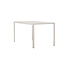 Gartentisch Mirko Beige – Outdoor-Esstisch 140×80 cm Aluminium und Polywood